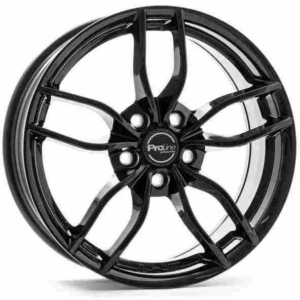 Proline ZX100 farba: Black Glossy 8x20 5x112 ET30