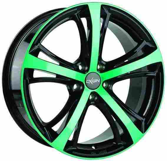Oxigin 16 Sparrow Farba: Neon Green Polish 10.5x20 5x120 ET35