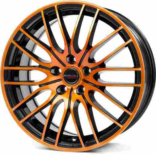 Borbet CW4 farba: black orange leskly 7x17 4x108 ET20